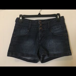 Juniors High-waisted Jean Shorts (size 3)